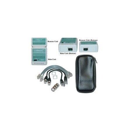 Swe-Tech 3C LANtest-E Wire Mapping Cable Tester, Tests Cat5e, Cat6, Cat6a, Coaxial BNC and Telephone runs FWT31X6-08500